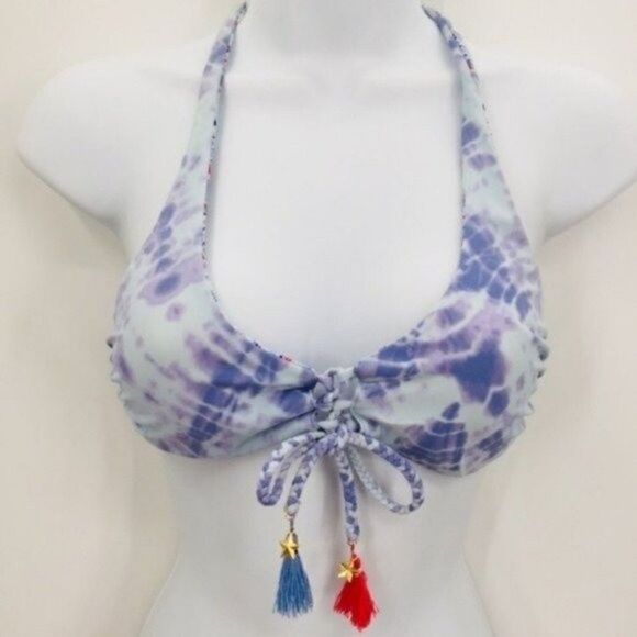 LSpace reversible top tie dye blue and bottoms XS BoxA - Picture 10 of 13
